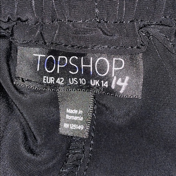 TOPSHOP Formal Jogger Pants NWT Black 14 / 40 - Picture 6 of 7
